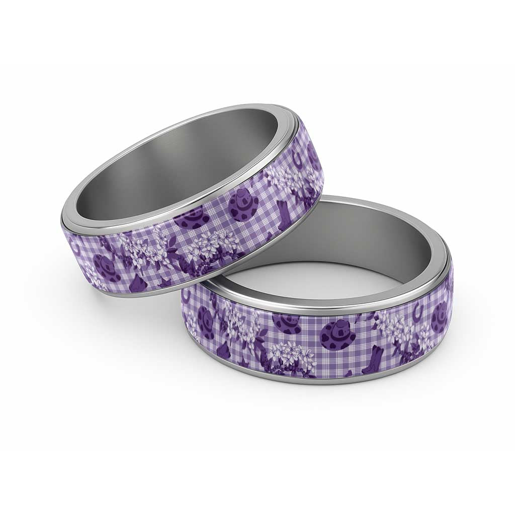Mokihana Maile Ilima Leis Paniolo Palaka Classic Ring Hawaiian Poni Spirit - Polynesian Pride