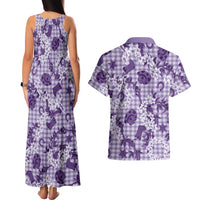Mokihana Maile Ilima Leis Paniolo Palaka Couples Matching Tank Maxi Dress and Hawaiian Shirt Hawaiian Poni Spirit LT9 - Polynesian Pride