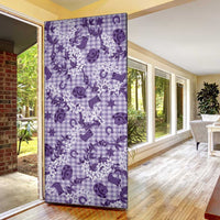 Mokihana Maile Ilima Leis Paniolo Palaka Door Cover Hawaiian Poni Spirit - Polynesian Pride