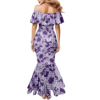 Mokihana Maile Ilima Leis Paniolo Palaka Family Matching Mermaid Dress and Hawaiian Shirt Hawaiian Poni Spirit LT9 - Polynesian Pride