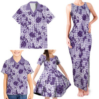 Mokihana Maile Ilima Leis Paniolo Palaka Family Matching Tank Maxi Dress and Hawaiian Shirt Hawaiian Poni Spirit LT9 - Polynesian Pride