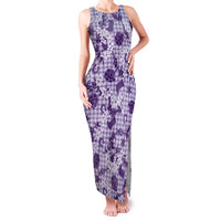Mokihana Maile Ilima Leis Paniolo Palaka Family Matching Tank Maxi Dress and Hawaiian Shirt Hawaiian Poni Spirit LT9 Purple - Polynesian Pride