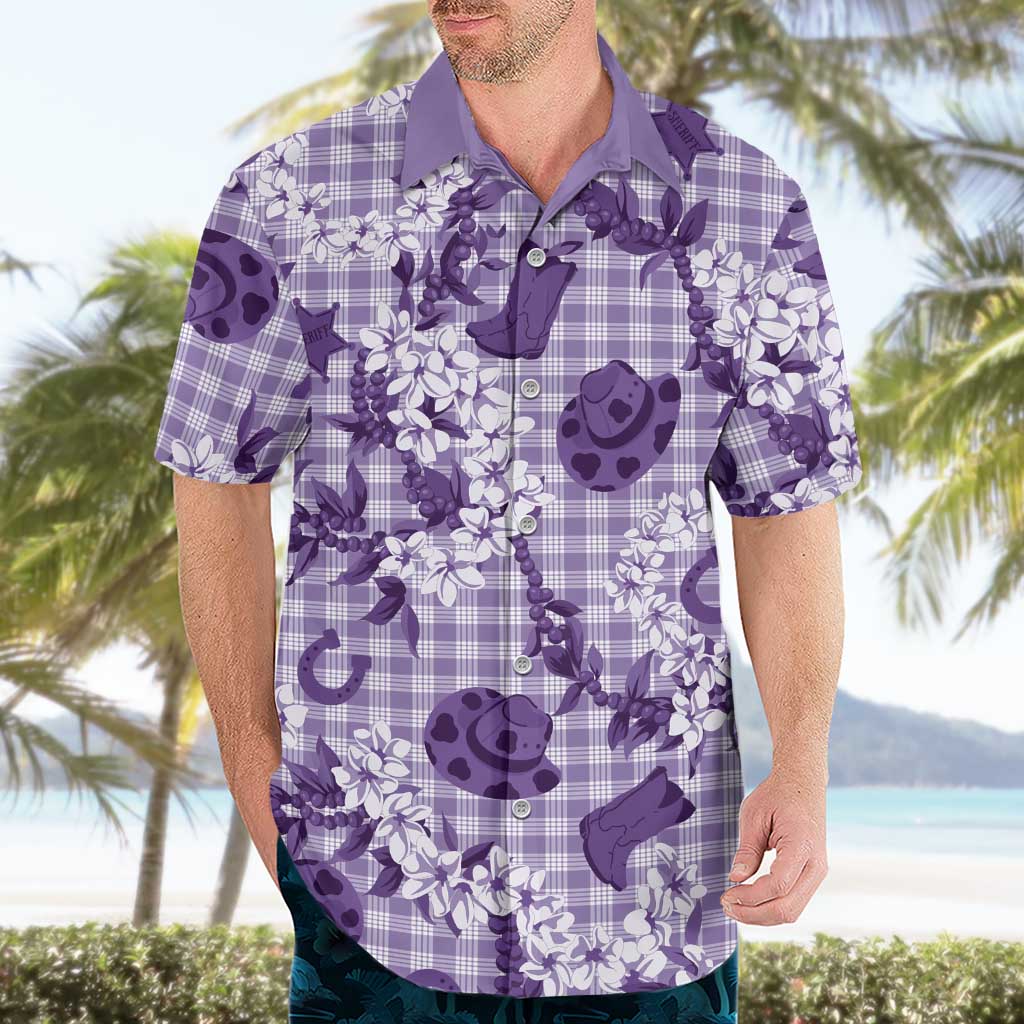 Mokihana Maile Ilima Leis Paniolo Palaka Hawaiian Shirt Hawaiian Poni Spirit - Polynesian Pride