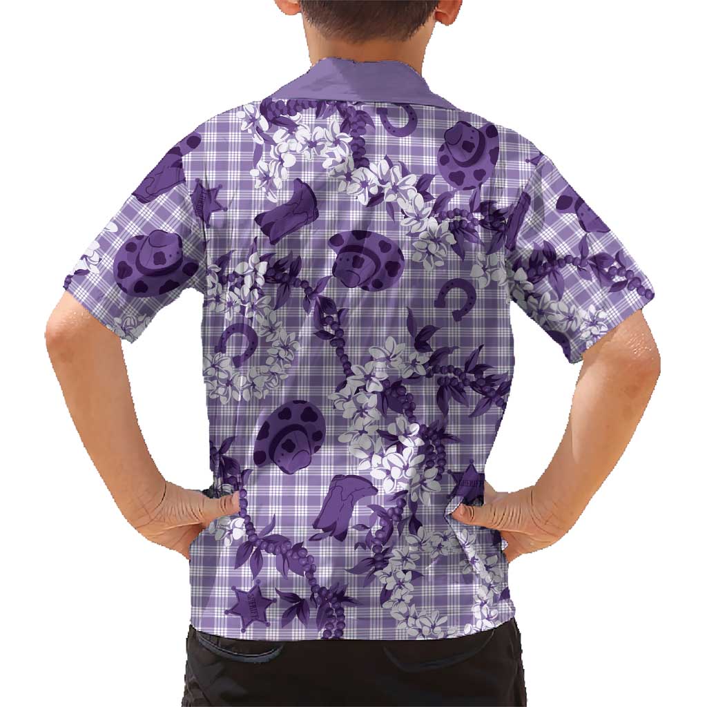 Mokihana Maile Ilima Leis Paniolo Palaka Hawaiian Shirt Hawaiian Poni Spirit - Polynesian Pride