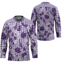 Mokihana Maile Ilima Leis Paniolo Palaka Hockey Jersey Hawaiian Poni Spirit - Polynesian Pride