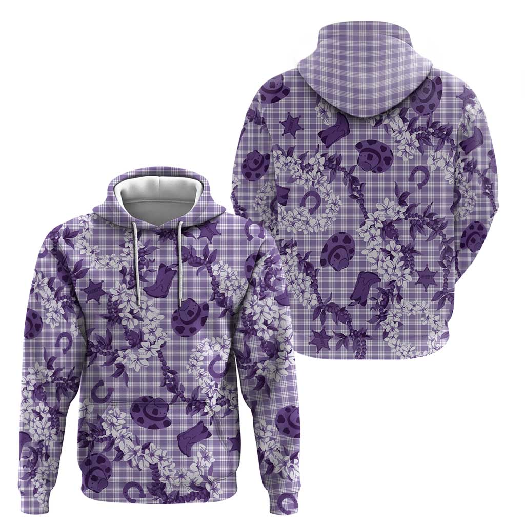 Mokihana Maile Ilima Leis Paniolo Palaka Hoodie Hawaiian Poni Spirit - Polynesian Pride