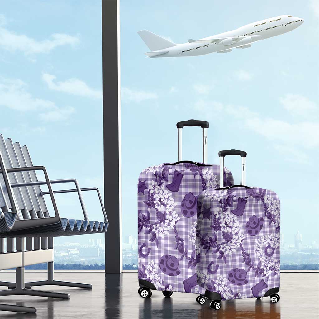 Mokihana Maile Ilima Leis Paniolo Palaka Luggage Cover Hawaiian Poni Spirit - Polynesian Pride