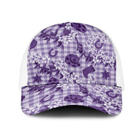 Mokihana Maile Ilima Leis Paniolo Palaka Mesh Trucker Cap Hawaiian Poni Spirit - Polynesian Pride