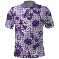 Mokihana Maile Ilima Leis Paniolo Palaka Polo Shirt Hawaiian Poni Spirit - Polynesian Pride
