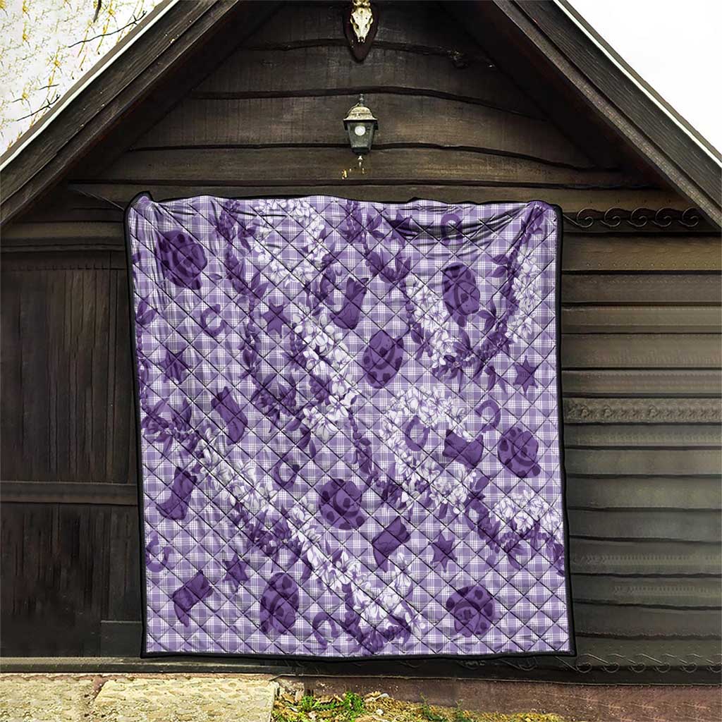 Mokihana Maile Ilima Leis Paniolo Palaka Quilt Hawaiian Poni Spirit - Polynesian Pride