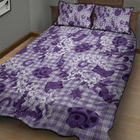 Mokihana Maile Ilima Leis Paniolo Palaka Quilt Bed Set Hawaiian Poni Spirit LT9 - Polynesian Pride