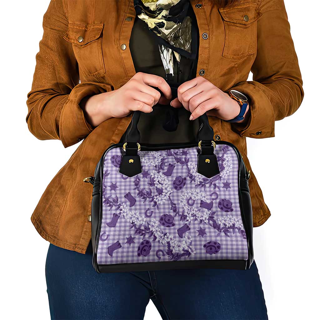 Mokihana Maile Ilima Leis Paniolo Palaka Shoulder Handbag Hawaiian Poni Spirit - Polynesian Pride