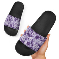 Mokihana Maile Ilima Leis Paniolo Palaka Slide Sandals Hawaiian Poni Spirit - Polynesian Pride