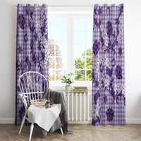 Mokihana Maile Ilima Leis Paniolo Palaka Window Curtain Hawaiian Poni Spirit - Polynesian Pride