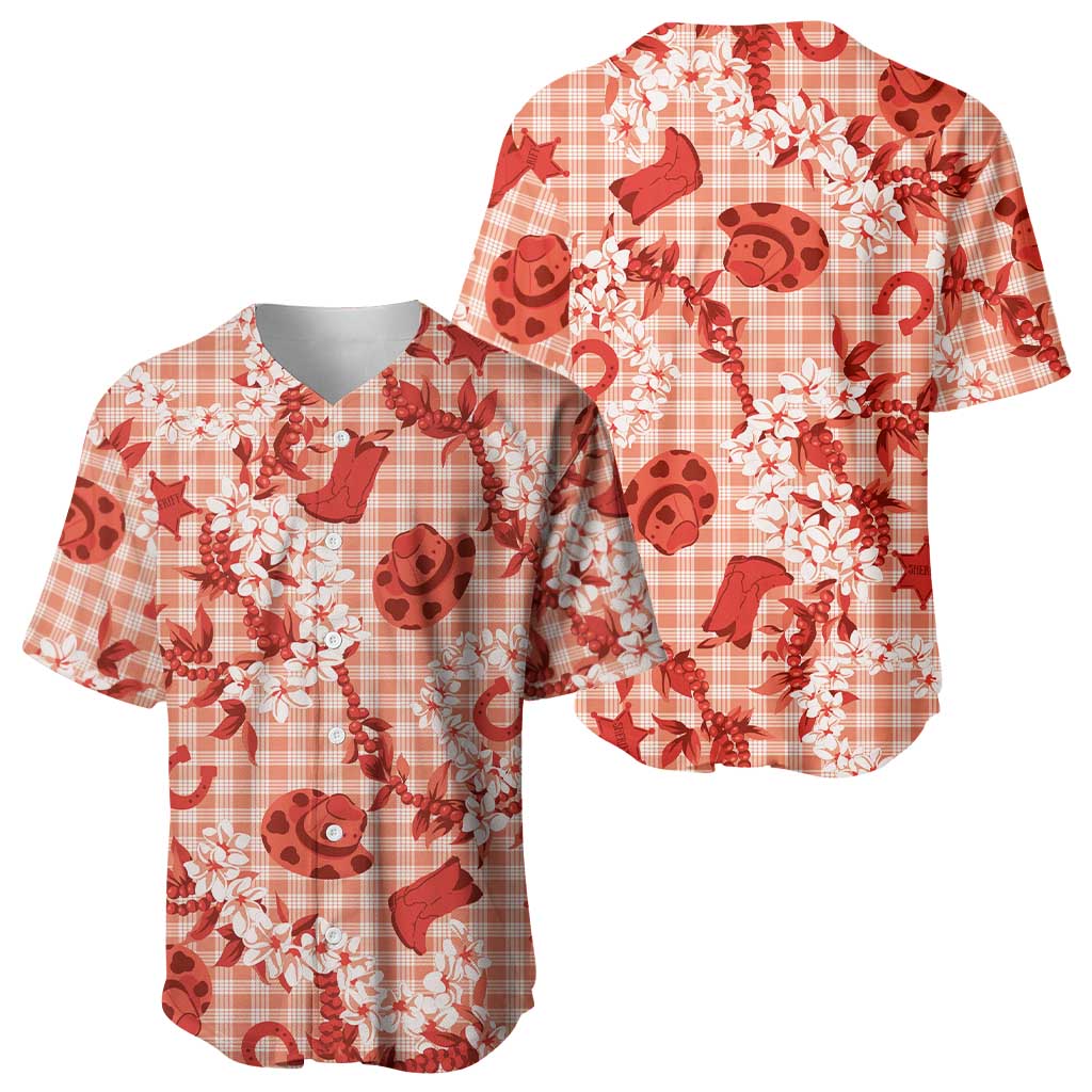 Mokihana Maile Ilima Leis Paniolo Palaka Baseball Jersey Hawaiian Ulaula Spirit - Polynesian Pride