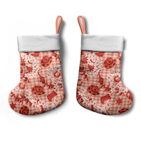 Mokihana Maile Ilima Leis Paniolo Palaka Christmas Stocking Hawaiian Ulaula Spirit LT9 - Polynesian Pride