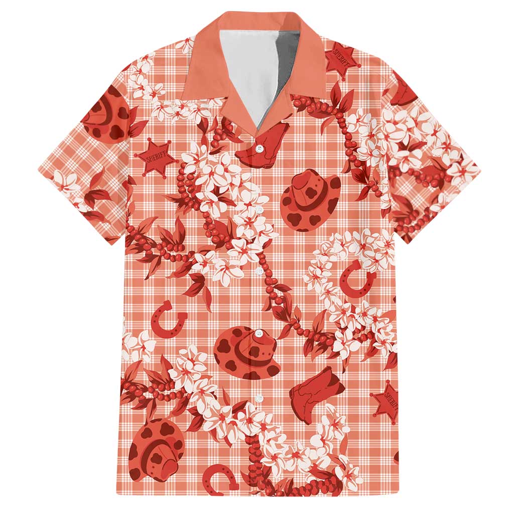 Mokihana Maile Ilima Leis Paniolo Palaka Hawaiian Shirt Hawaiian Ulaula Spirit - Polynesian Pride