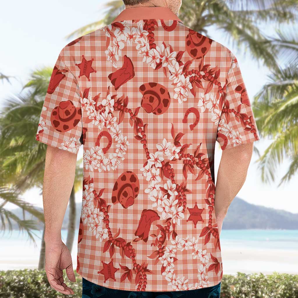 Mokihana Maile Ilima Leis Paniolo Palaka Hawaiian Shirt Hawaiian Ulaula Spirit - Polynesian Pride