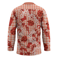 Mokihana Maile Ilima Leis Paniolo Palaka Hockey Jersey Hawaiian Ulaula Spirit - Polynesian Pride