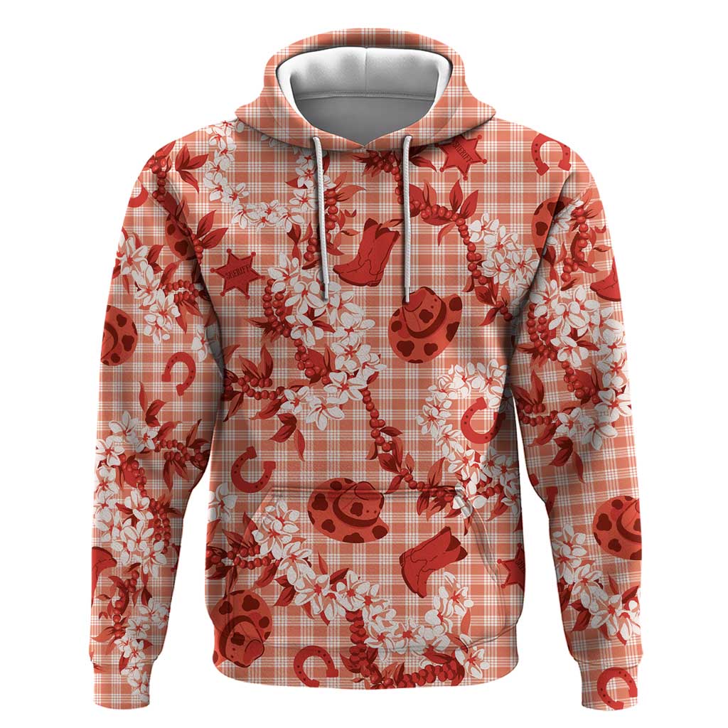 Mokihana Maile Ilima Leis Paniolo Palaka Hoodie Hawaiian Ulaula Spirit - Polynesian Pride