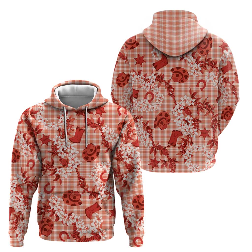 Mokihana Maile Ilima Leis Paniolo Palaka Hoodie Hawaiian Ulaula Spirit - Polynesian Pride