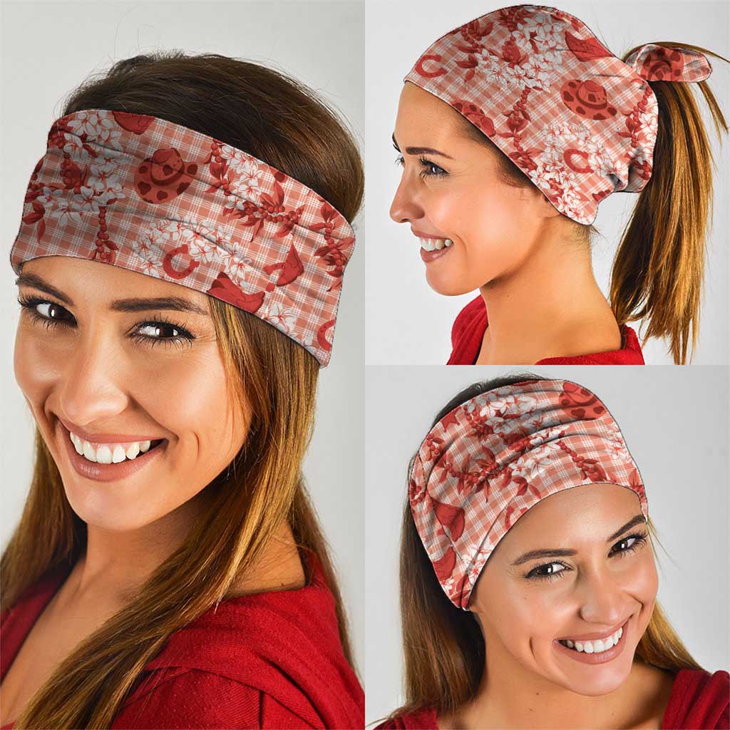 Mokihana Maile Ilima Leis Paniolo Palaka Neck Gaiter Hawaiian Ulaula Spirit - Polynesian Pride
