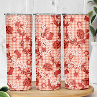 Mokihana Maile Ilima Leis Paniolo Palaka Skinny Tumbler Hawaiian Ulaula Spirit LT9 - Polynesian Pride