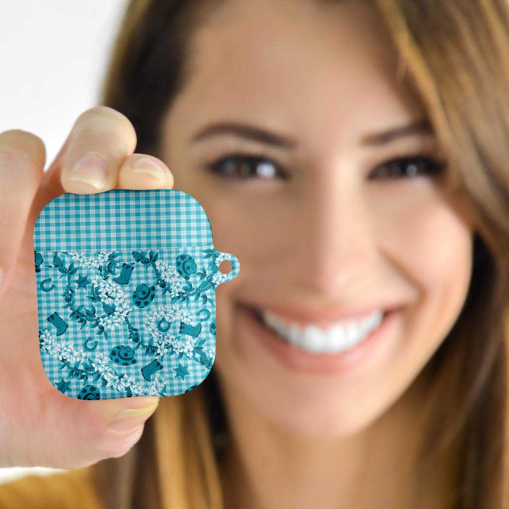 Mokihana Maile Ilima Leis Paniolo Palaka AirPods Case Hawaiian Polu Opa Spirit - Polynesian Pride