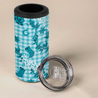 Mokihana Maile Ilima Leis Paniolo Palaka 4 in 1 Can Cooler Tumbler Hawaiian Polu Opa Spirit LT9 - Polynesian Pride