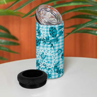 Mokihana Maile Ilima Leis Paniolo Palaka 4 in 1 Can Cooler Tumbler Hawaiian Polu Opa Spirit LT9 - Polynesian Pride