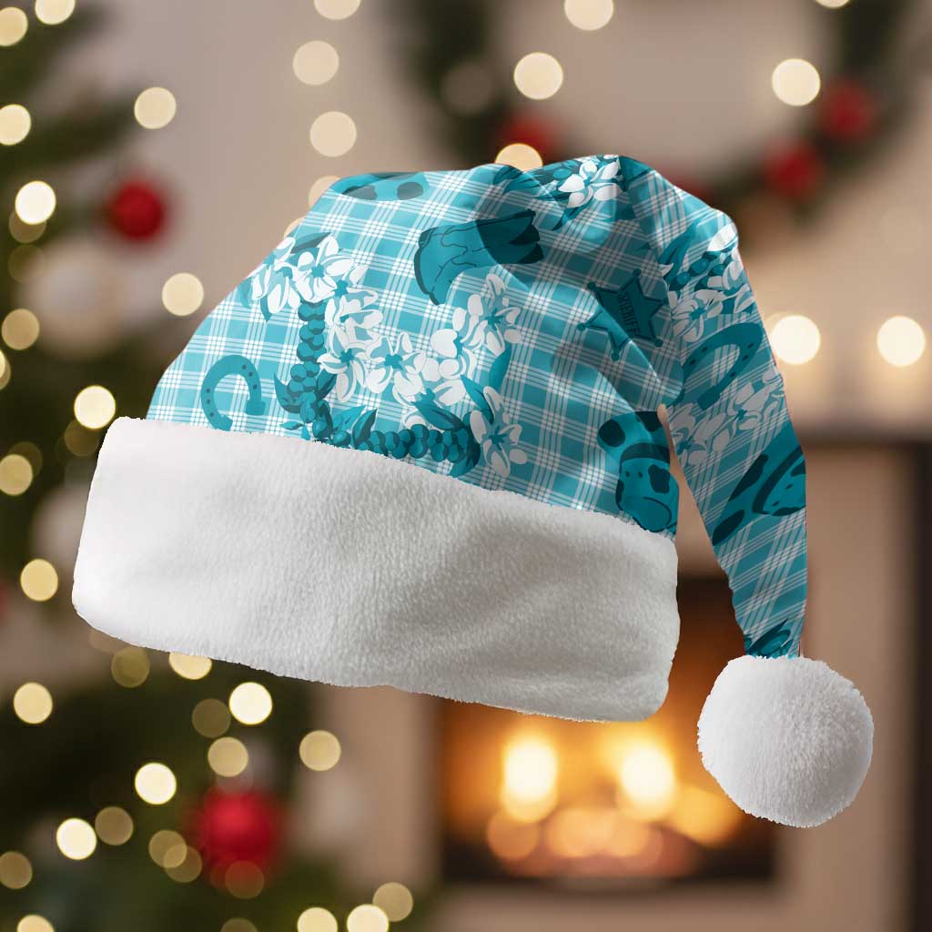 Mokihana Maile Ilima Leis Paniolo Palaka Christmas Santa Hat Hawaiian Polu Opa Spirit - Polynesian Pride