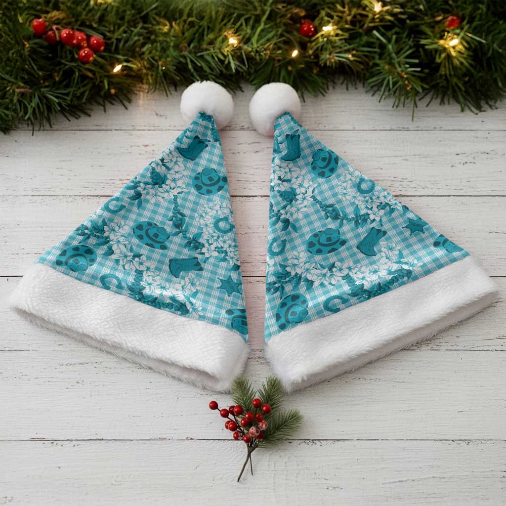 Mokihana Maile Ilima Leis Paniolo Palaka Christmas Santa Hat Hawaiian Polu Opa Spirit - Polynesian Pride