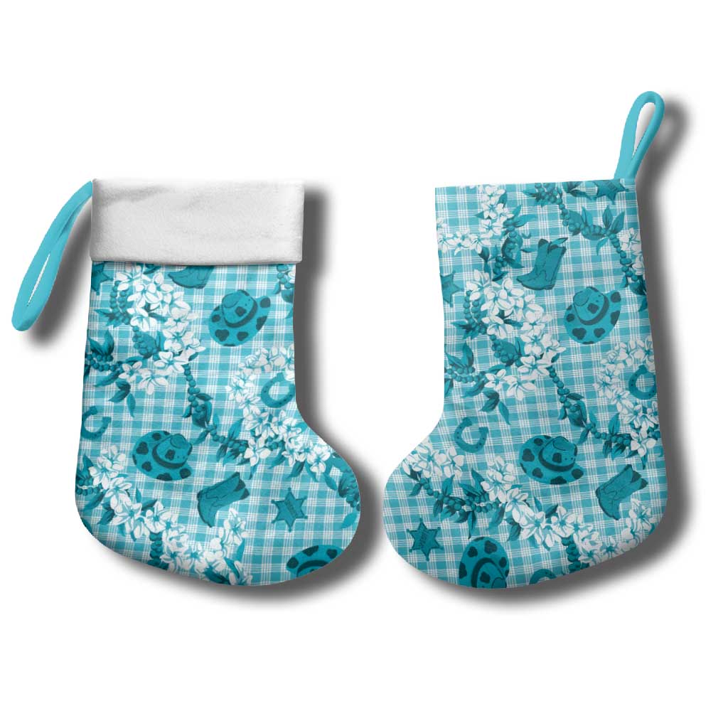 Mokihana Maile Ilima Leis Paniolo Palaka Christmas Stocking Hawaiian Polu Opa Spirit - Polynesian Pride