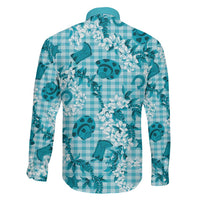 Mokihana Maile Ilima Leis Paniolo Palaka Family Matching Off Shoulder Maxi Dress and Hawaiian Shirt Hawaiian Polu Opa Spirit LT9 - Polynesian Pride