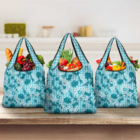 Mokihana Maile Ilima Leis Paniolo Palaka Grocery Bag Hawaiian Polu Opa Spirit - Polynesian Pride