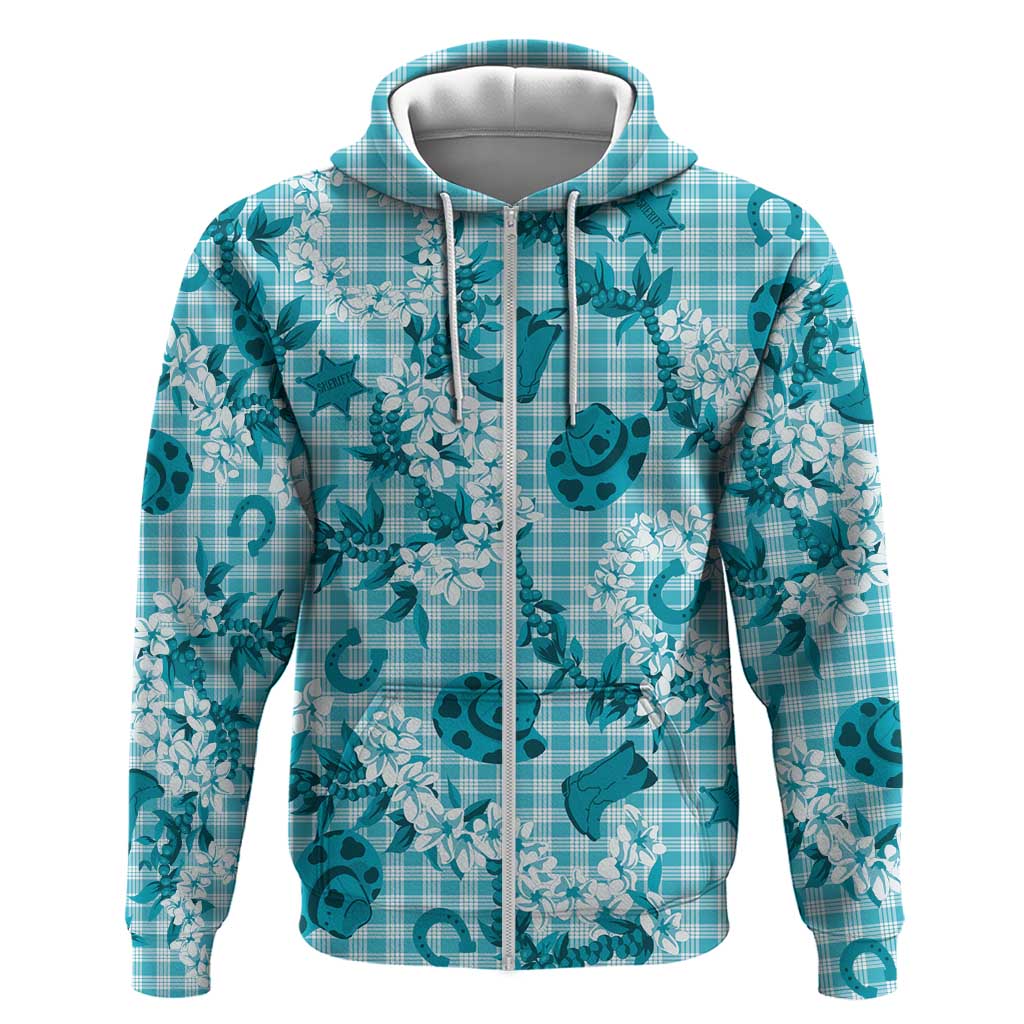 Mokihana Maile Ilima Leis Paniolo Palaka Hoodie Hawaiian Polu Opa Spirit - Polynesian Pride