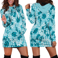 Mokihana Maile Ilima Leis Paniolo Palaka Hoodie Dress Hawaiian Polu Opa Spirit LT9 - Polynesian Pride