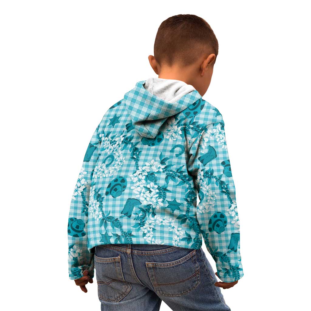Mokihana Maile Ilima Leis Paniolo Palaka Kid Hoodie Hawaiian Polu Opa Spirit - Polynesian Pride