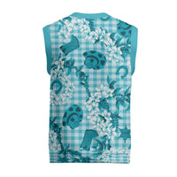 Mokihana Maile Ilima Leis Paniolo Palaka Christmas Knitted V-Neck Vest Hawaiian Polu Opa Spirit LT9 - Polynesian Pride