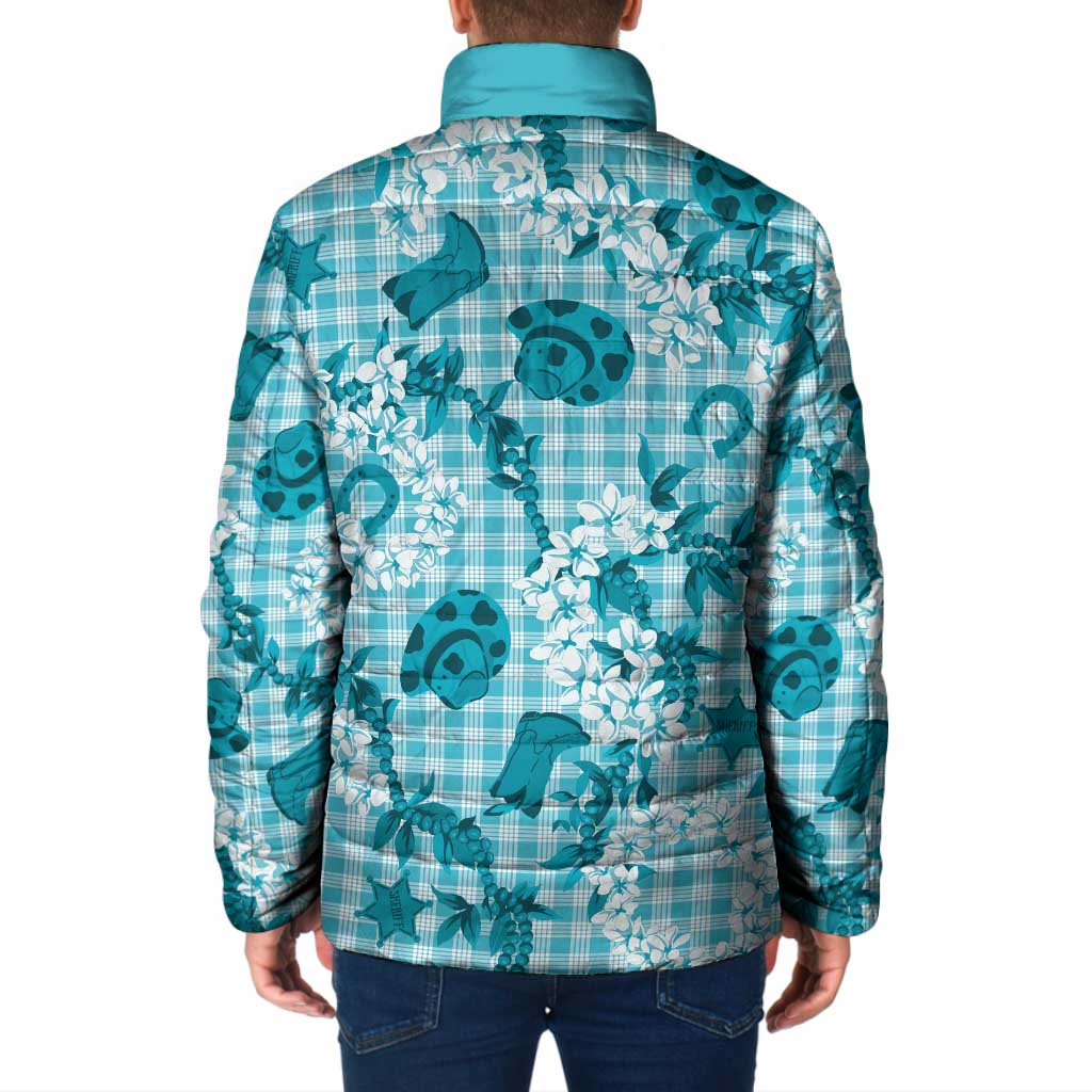Mokihana Maile Ilima Leis Paniolo Palaka Padded Jacket Hawaiian Polu Opa Spirit LT9 - Polynesian Pride