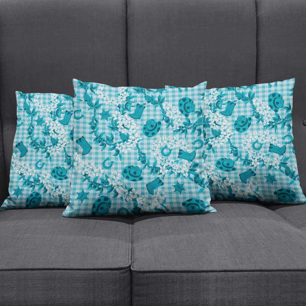 Mokihana Maile Ilima Leis Paniolo Palaka Pillow Cover Hawaiian Polu Opa Spirit - Polynesian Pride