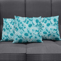 Mokihana Maile Ilima Leis Paniolo Palaka Pillow Cover Hawaiian Polu Opa Spirit - Polynesian Pride