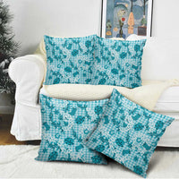 Mokihana Maile Ilima Leis Paniolo Palaka Pillow Cover Hawaiian Polu Opa Spirit - Polynesian Pride