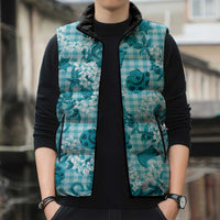 Mokihana Maile Ilima Leis Paniolo Palaka Sleeveless Puffer Jacket Hawaiian Polu Opa Spirit - Polynesian Pride