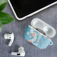Blue Hawaii Anthurium Plumeria Lei AirPods Case