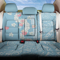 Blue Hawaii Anthurium Plumeria Lei Back Car Seat Cover