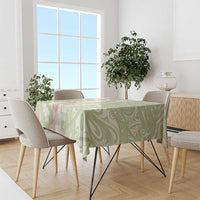 Leaf Green Hawaii Anthurium Plumeria Lei Tablecloth