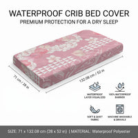 Soft Pink Hawaii Anthurium Plumeria Lei Baby Bed Cover LT9 - Polynesian Pride
