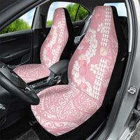 Soft Pink Hawaii Anthurium Plumeria Lei Car Seat Cover