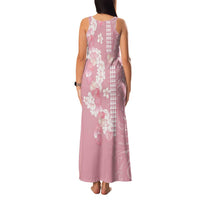 Soft Pink Hawaii Anthurium Plumeria Lei Family Matching Tank Maxi Dress and Hawaiian Shirt LT9 - Polynesian Pride
